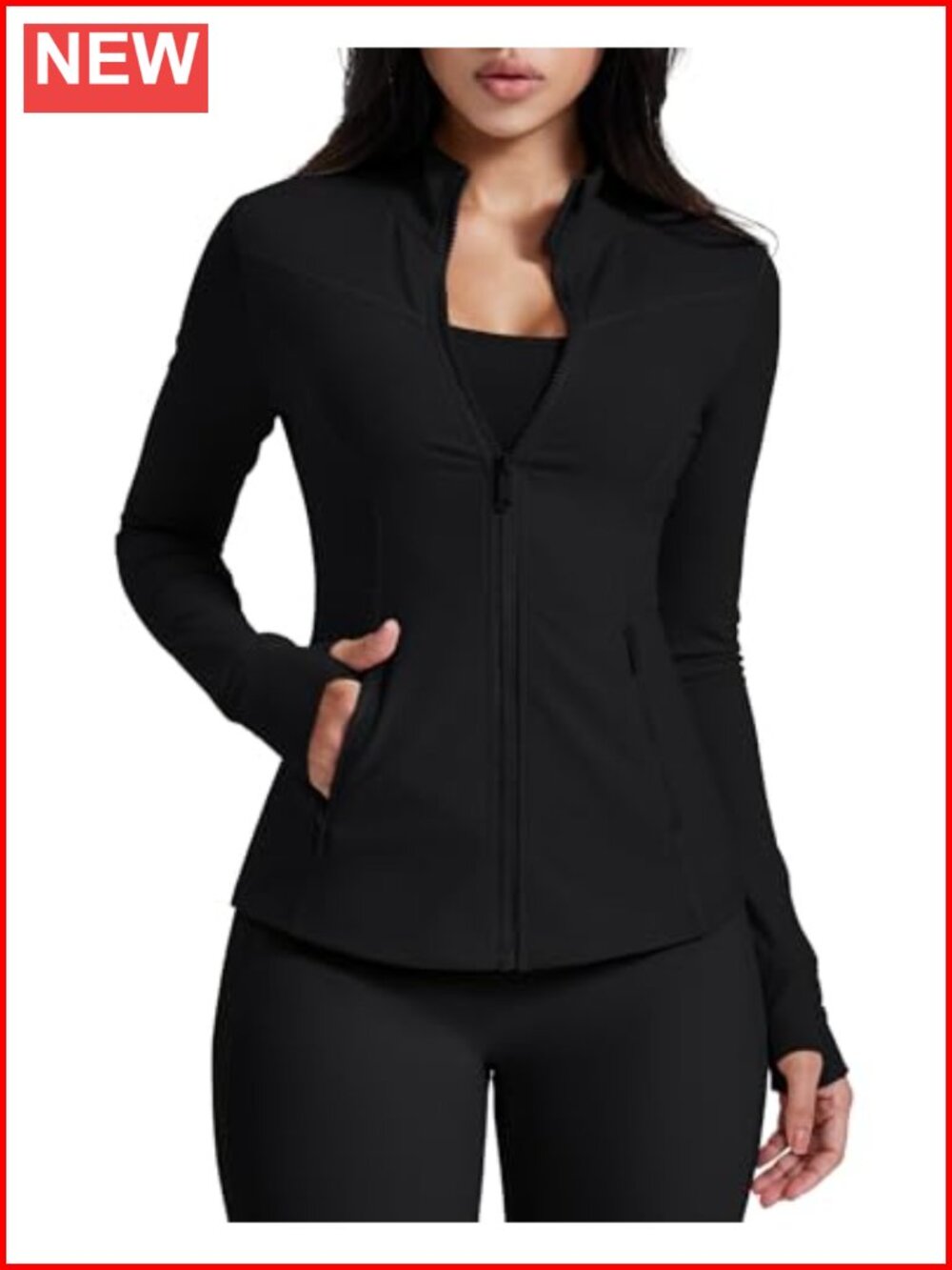 Women's Running Jacket Lightweight Zip Up Athletic Gym Workout Top